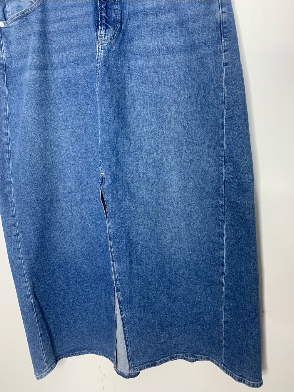 GAP 2024 Light Blue Denim Maxi Skirt size 16 - Picture 6 of 11